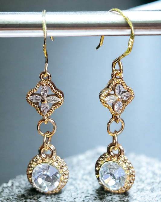 Elegant Petal Drop Earrings